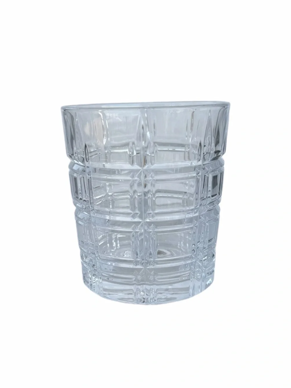 Marquis by Waterford Crystal Crosby Double Old Fashion 2-Piece Glass Set Plaid